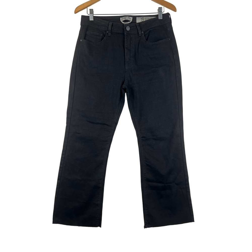 Indigo Rein Black Wash Bootcut Jeans High Rise Denim Size 13 Cropped